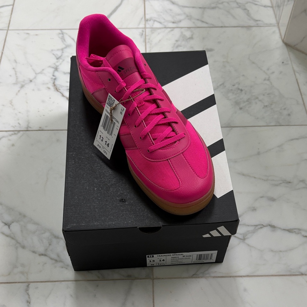 Adidas Hot Pink Trainers with Gum Sole